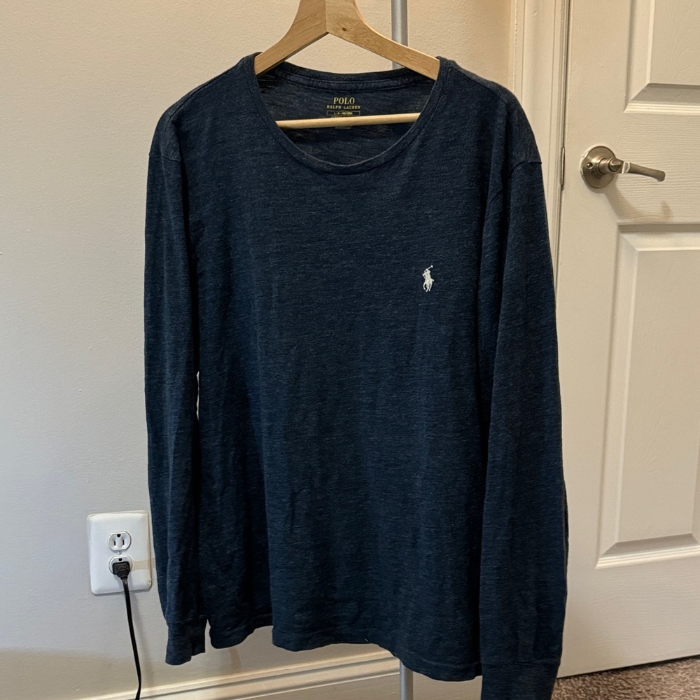 Polo by Ralph Lauren Men's Dark Blue Long Sleeve Tee
